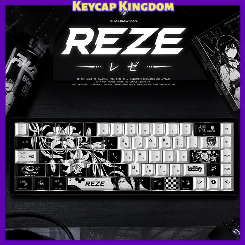 Gaming Accessories Cute - NEUE Reze 5.0 Anime-Tastenkappen mit Chainsaw