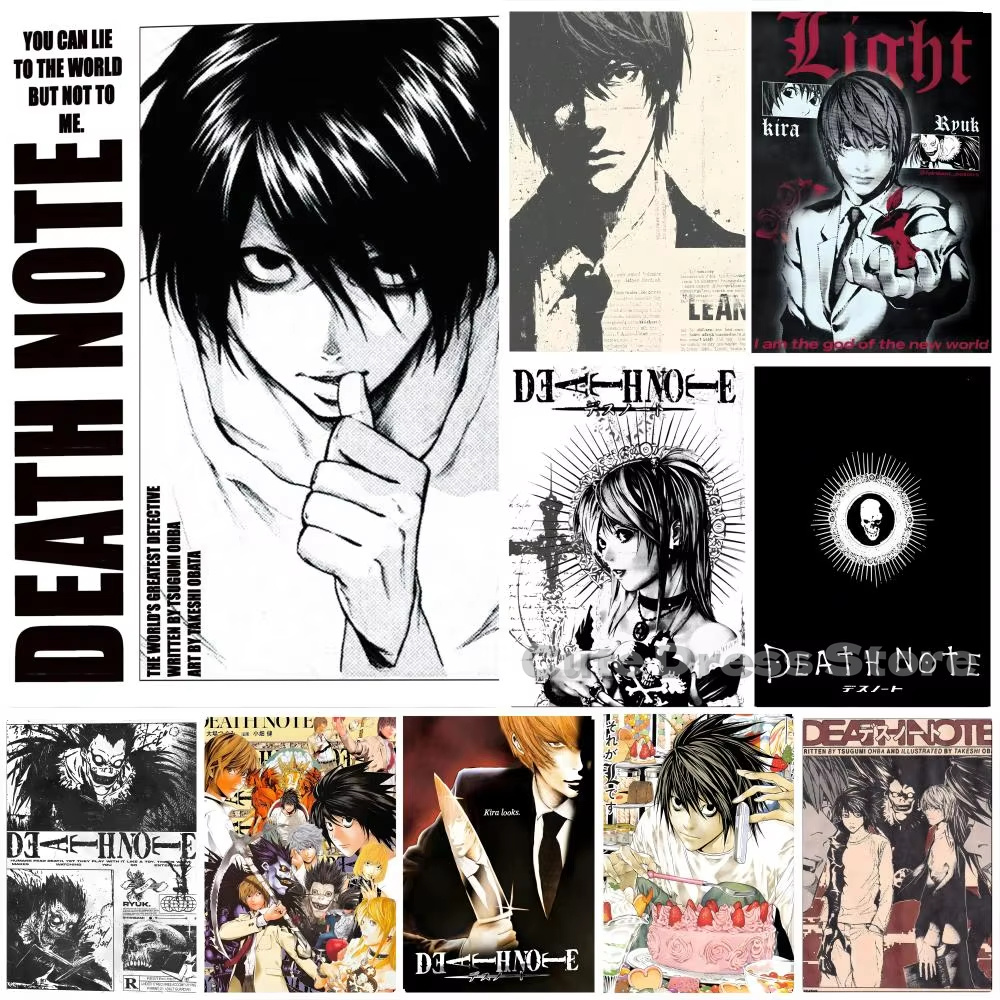 Gaming Accessories Bedroom - Death Note Leinwanddruck, ungerahmt, Wandkunst, L