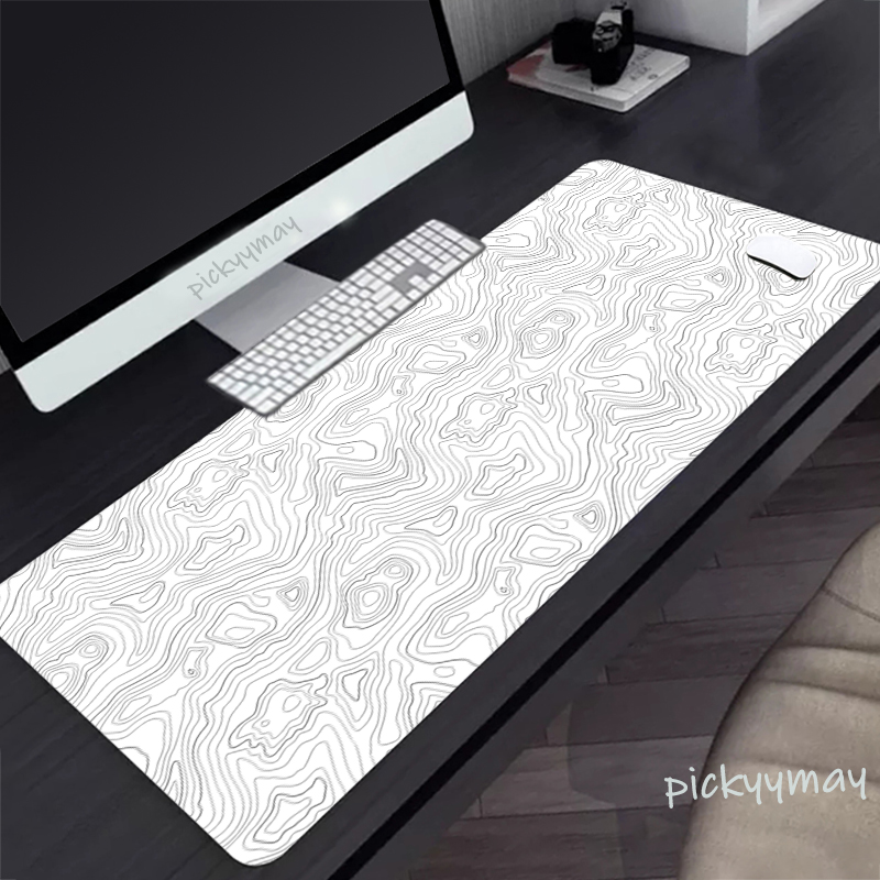 Gaming Accessories Girls - Schwarz-weißes großes Mauspad, 100 x 50