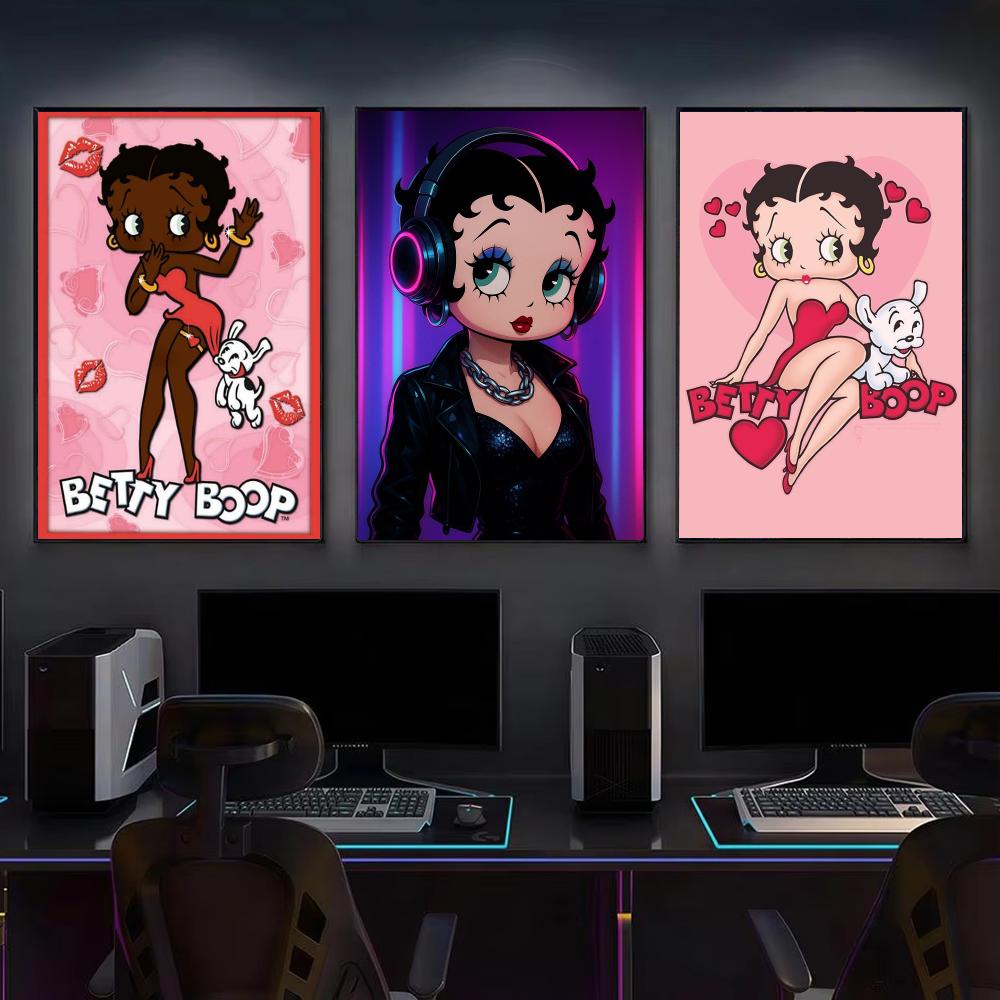 Cartoon B-Betty Boop Poster Mo – Gaming Accessories Bedroom Bewertung und Preis