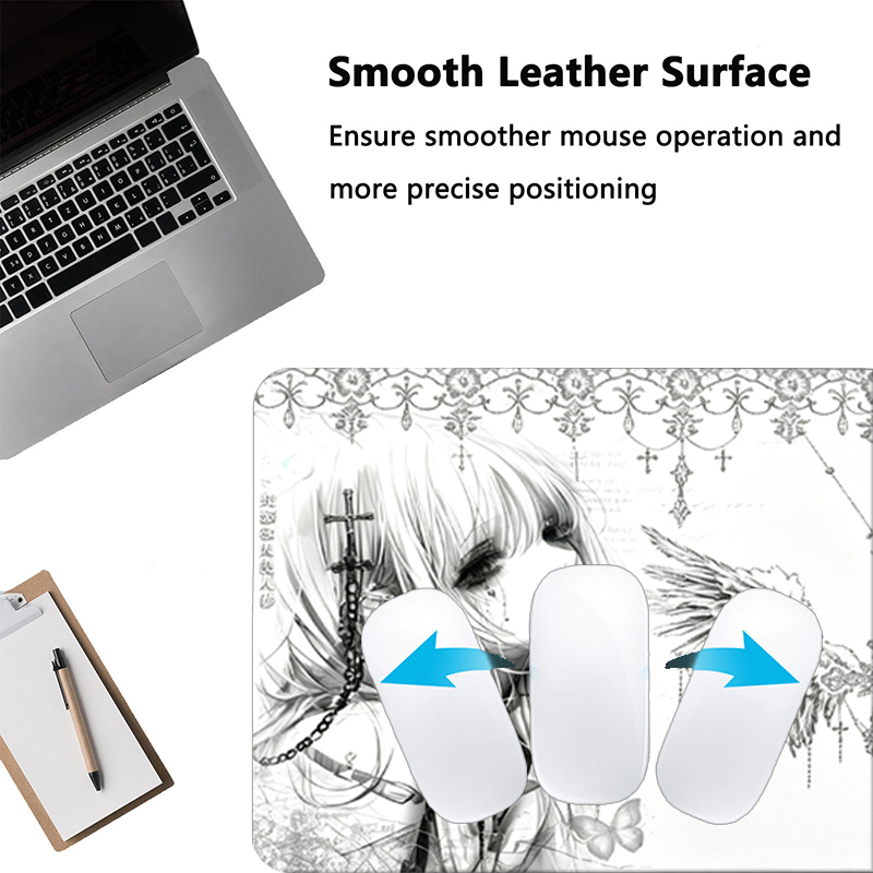 Leder-Mauspad Schwarz Weiß Ani – Gaming Accessories For Pc Bewertung und Preis