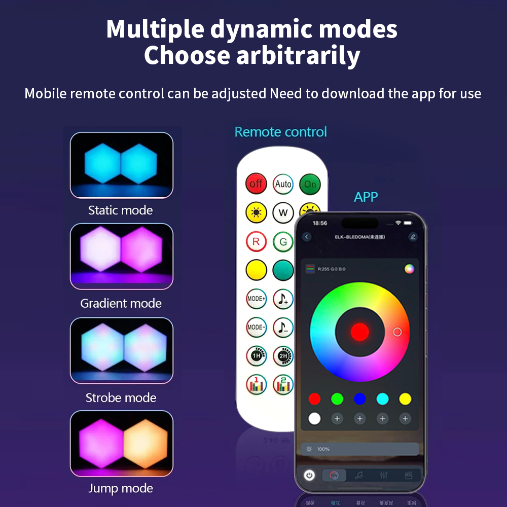 Smarte RGB Hex Wandleuchte DIY – Gaming Accessories Bedroom Bewertung und Preis